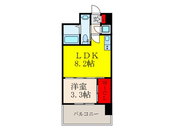 セレニテ江坂ルフレの物件間取画像